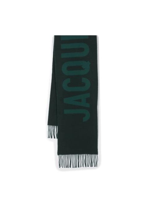 JACQUEMUS L'echarpe logo-jacquard scarf