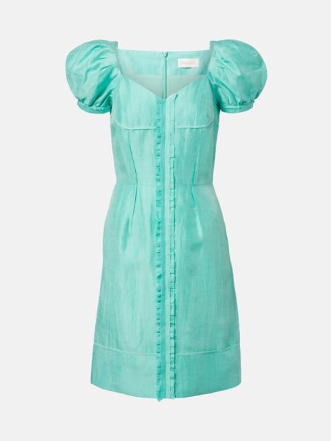 SHUSHU/TONG Linen-blend midi dress