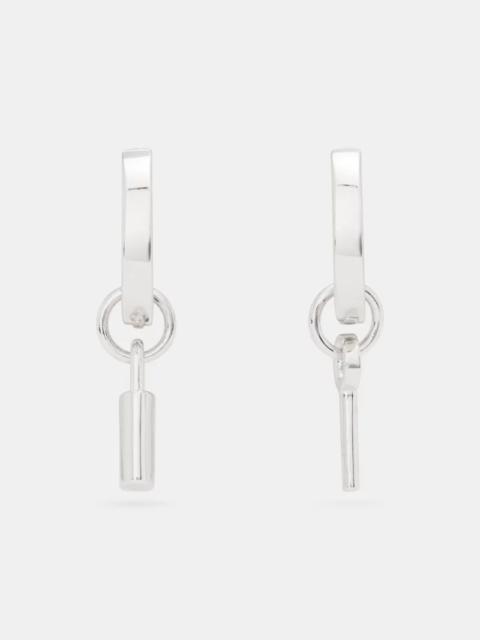kate spade Spade Lock Asymmetrical Drop Huggies