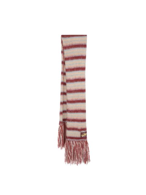 striped knit scarf
