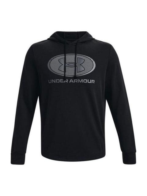 Under Armour Under Armour Rival Terry Pullover Hoodie 'Black Grey' 1369470-001
