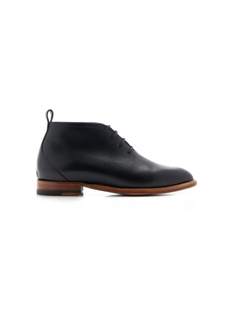 The Row Grant Leather Boots black