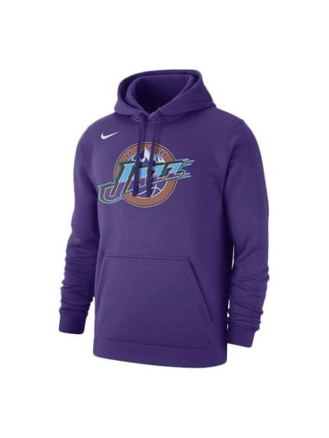 Nike NBA Classic Logo Utah Jazz Drawstring Fleece Lined Purple CI4540-504