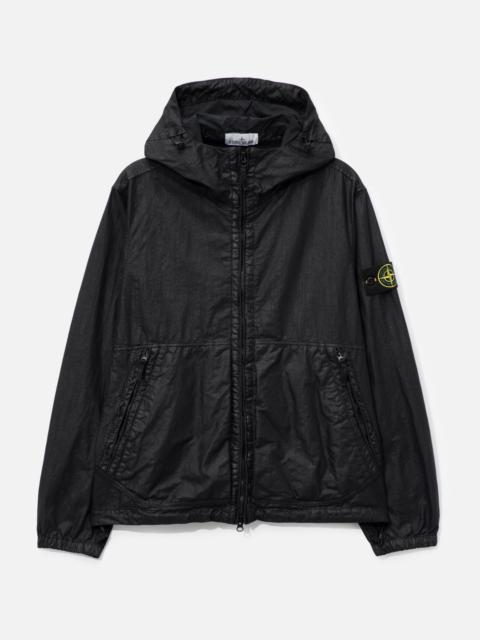 Stone Island ORGANIC-LOOK NYLON PANAMA-TC HOODED JACKET