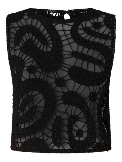 PINKO crochet sleeveless top