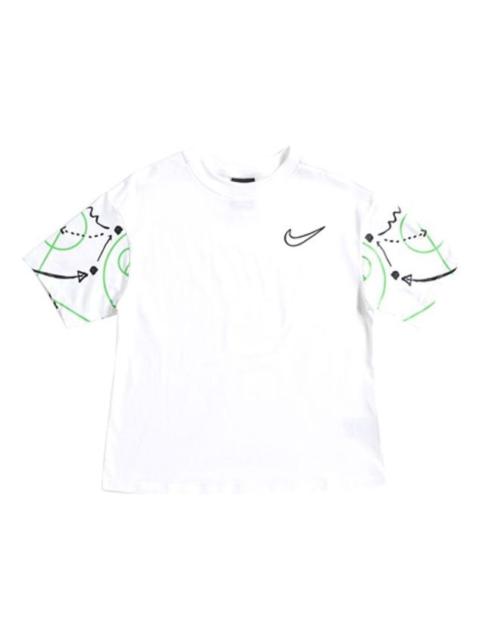 Nike (WMNS) Nike Nsw Summer Hoops Casual Short Sleeve White CW6754-100