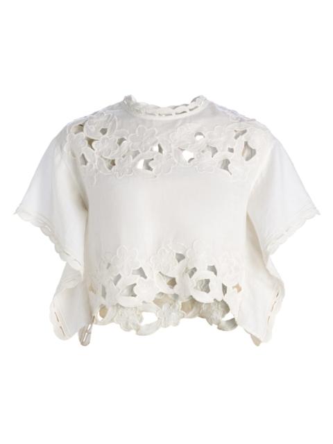 Isabel Marant Women's Relda Embroidered Top - White