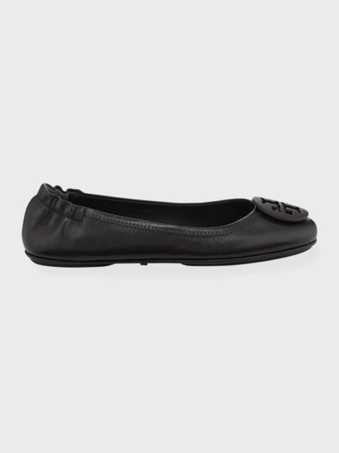 TORY BURCH Minnie Travel Leather Ballet Flats