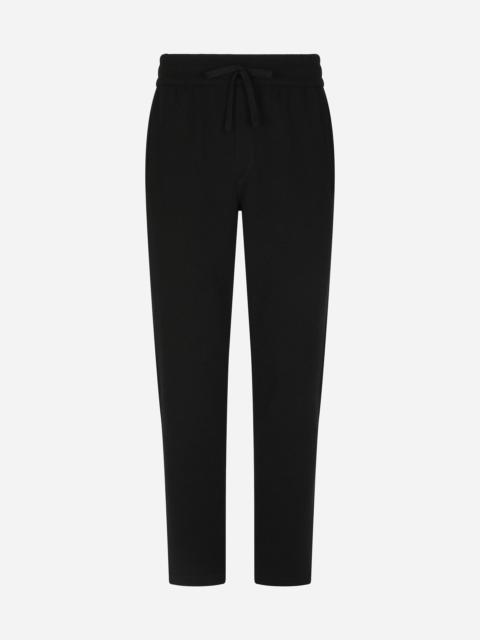 Cashmere jogging pants with DG logo