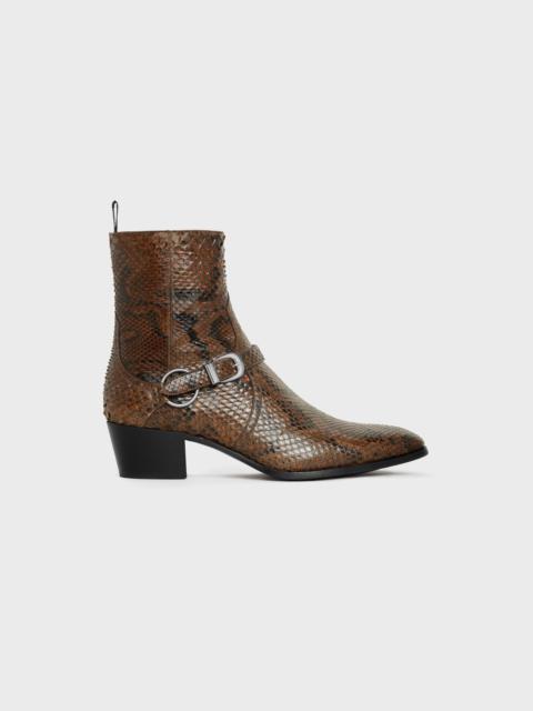 CELINE ZIPPED ISAAC BOOT WITH HARNESS in Python