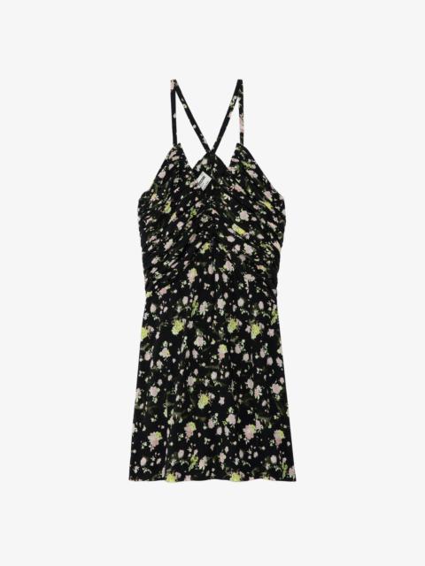 Zadig & Voltaire Randa Soft Crinkle Roses Dress