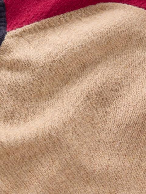 BODEN Meg Raglan Sleeve Sweater-Camel melange, red