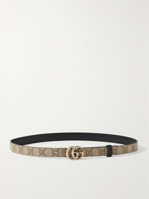 GUCCI Gg Marmont Reversible Leather Belt