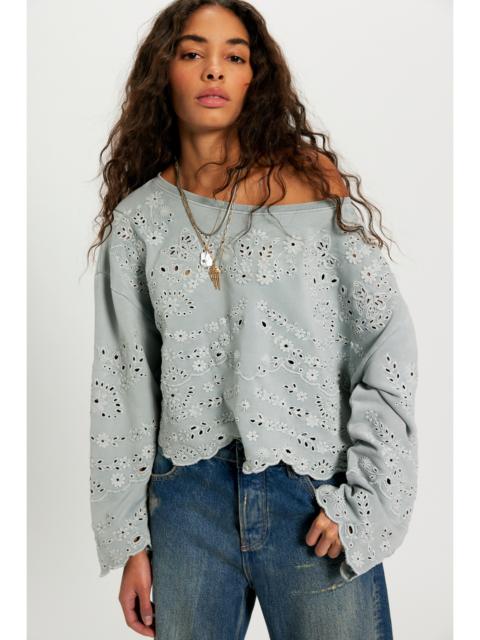 FREE PEOPLE Iris Embroidered Sweatshirt