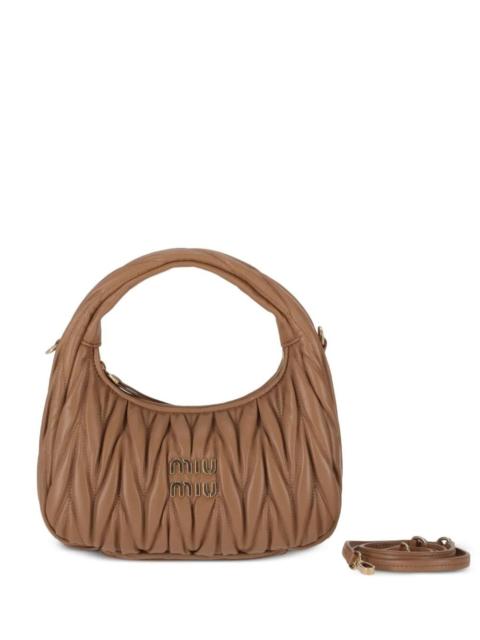 Miu Miu WANDER SMALL HOBO BAG IN QUILTED NAPPA