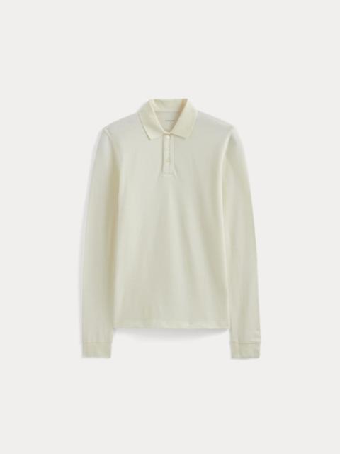 EVERLANE THE LONG-SLEEVE PIQUE POLO
