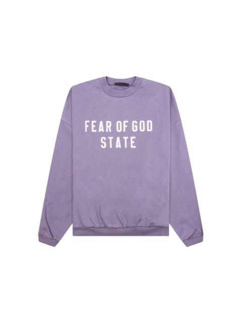 Fear of God Fear of God Logo Printed Crewneck Sweatshirt Lavender