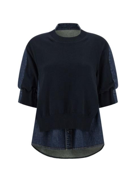 sacai shirt-style top