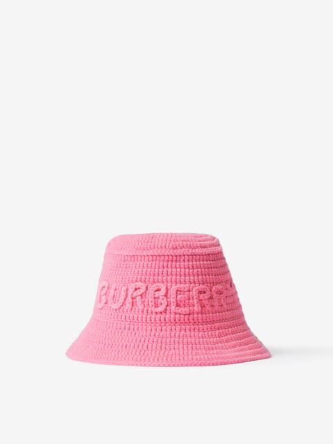 Burberry Crochet Technical Cotton Bucket Hat