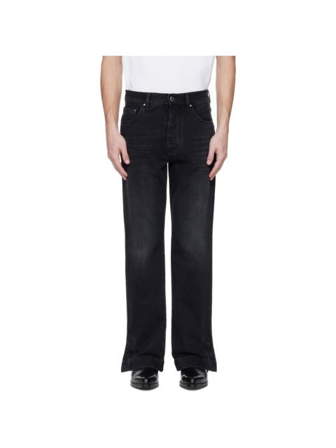 AMIRI Black Straight Flare Jeans