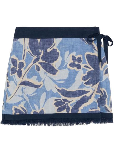 SIMKHAI Bethany mini wrap skirt