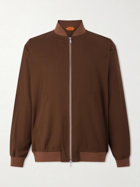BARENA Gabier Virgin Wool Bomber Jacket