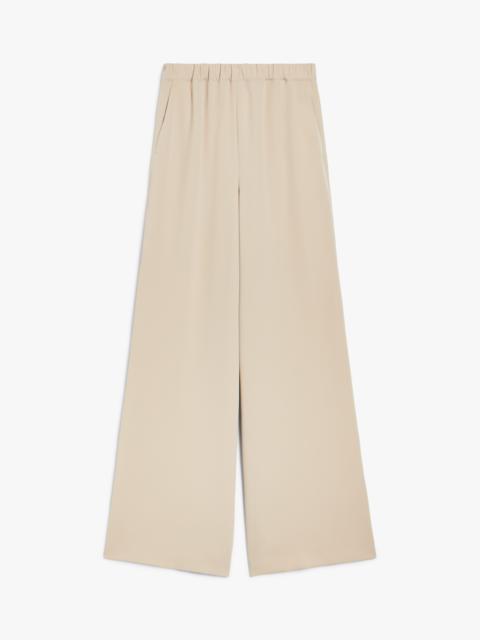 ERNESTA Wide-leg cady trousers