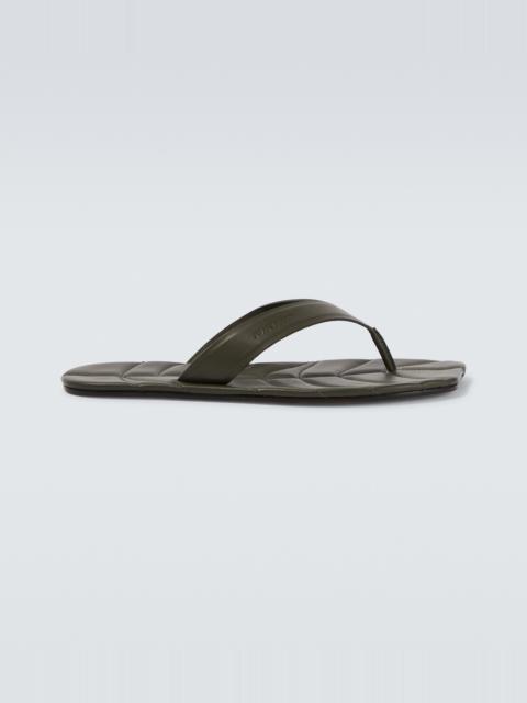 JW Anderson Leaf leather thong sandals