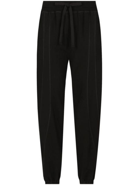 Dolce & Gabbana reverse-seams pleated track pants