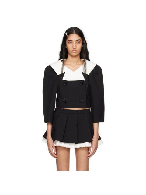 SHUSHU/TONG Black Puff Sleeve Jacket