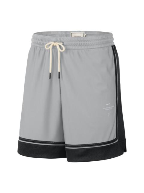 Nike Nike San Antonio Spurs Standard Issue 6" Shorts 'Flat Silver Black' IQ1843-007