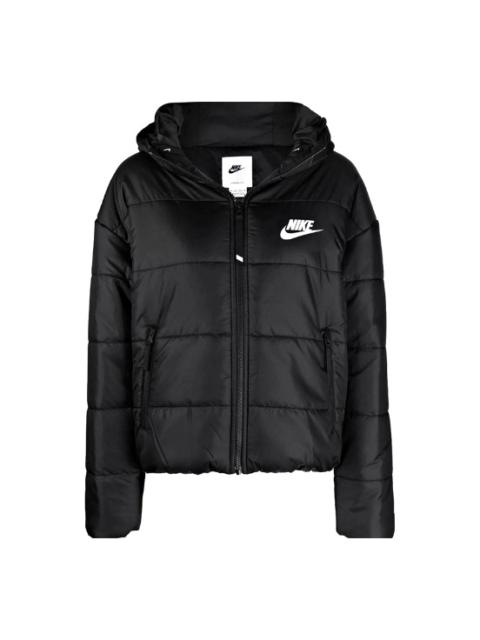 (WMNS) Nike Sportswear Therma-Fit Repel Hooded Puffer Jacket 'Black' DJ6995-010