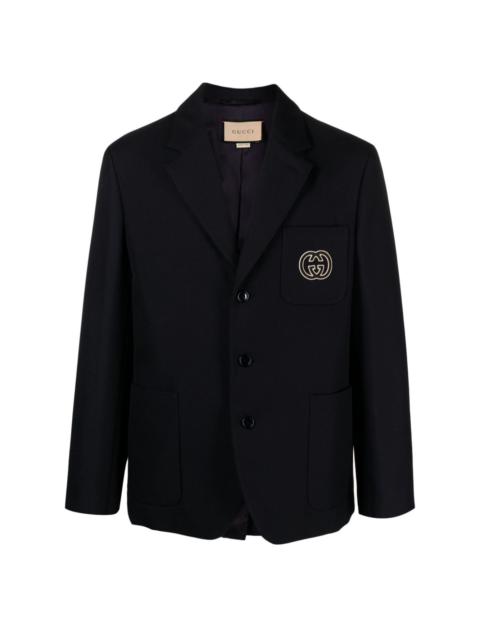 GUCCI Interlocking-G-motif padded blazer