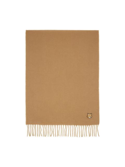 Maison Kitsuné fox-patch fringed 스카프