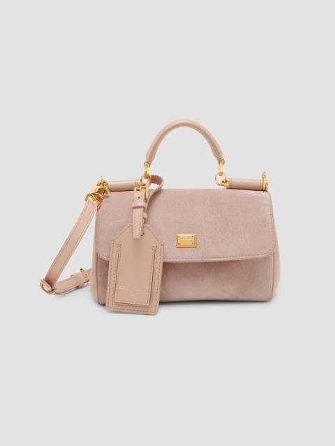 Dolce & Gabbana Women's My Sicily Suede Top Handle Bag - Makeup