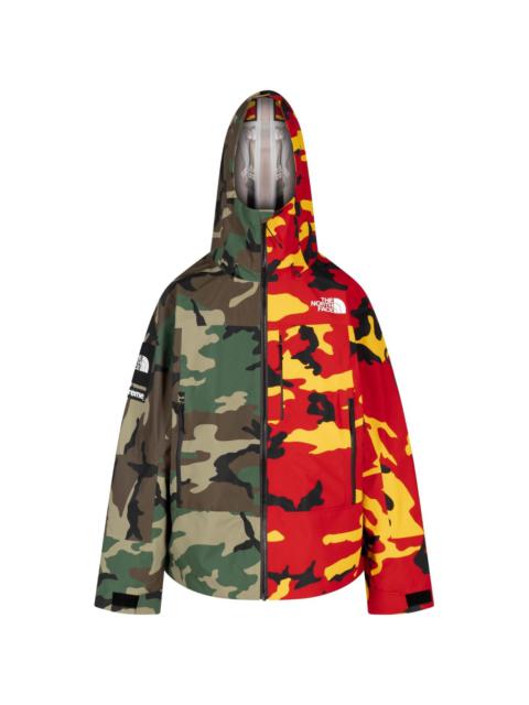 x The North Face camouflage-pattern shell jacket