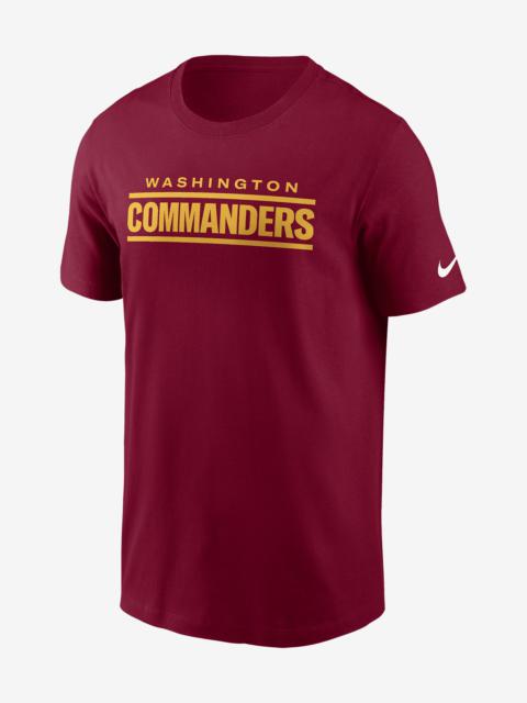 Washington Commanders Primetime Wordmark Essential Nike Men's NFL T-Shirt