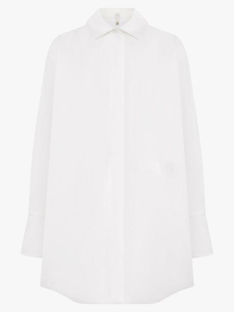 PATOU ICONIC MINI SHIRT DRESS | WHITE