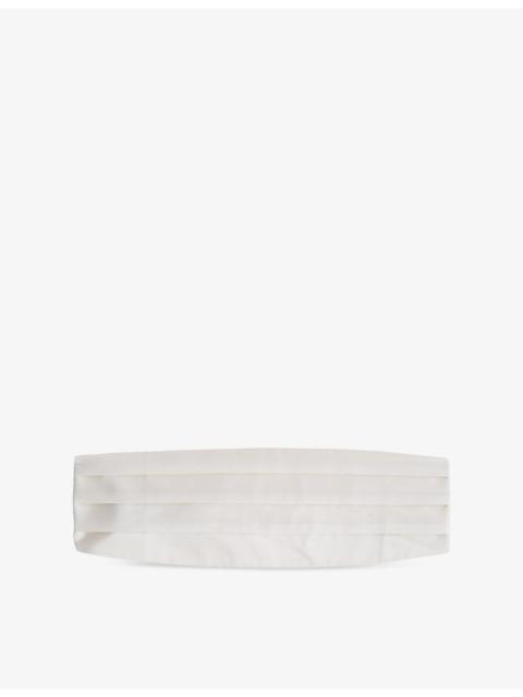 REISS Cameron pleated silk cummerbund