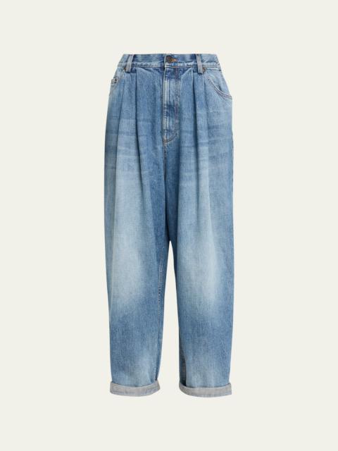 Marc Jacobs Oversized Front Pleated Jeans