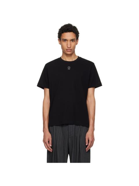 Wooyoungmi Black Front Logo Slim Fit T-Shirt
