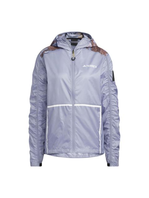 (WMNS) adidas x National Geographic Wind.Rdy Jacket 'Purple' HY4693