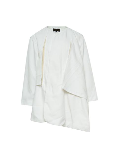 Comme Des Garçons Polyester Heavy Kersey x Wool Jacket