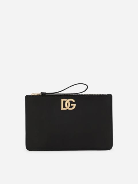 Dolce & Gabbana Calfskin clutch with DG logo