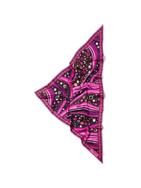 PUCCI Fontane-print silk scarf