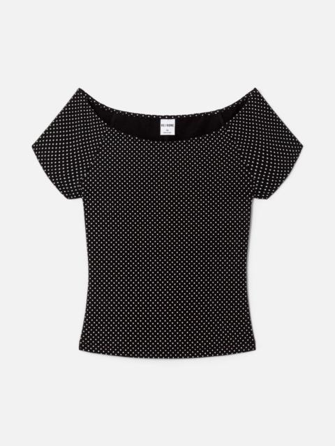 RE/DONE Shoulder Slim Tee - Micro Dot