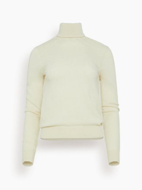 LA COLLECTION Frederica Knitted Top in Off White