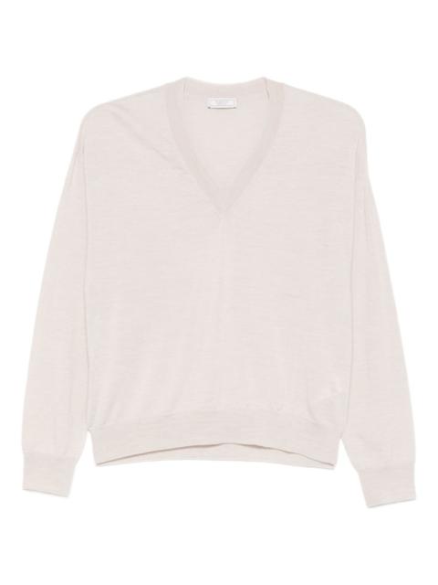 PESERICO V-neck long-sleeve top