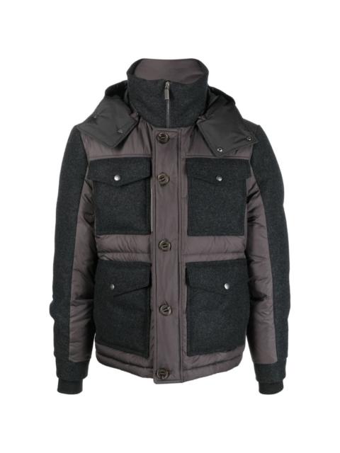 hooded padded jacket