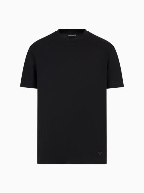 EMPORIO ARMANI Jacquard jersey T-shirt